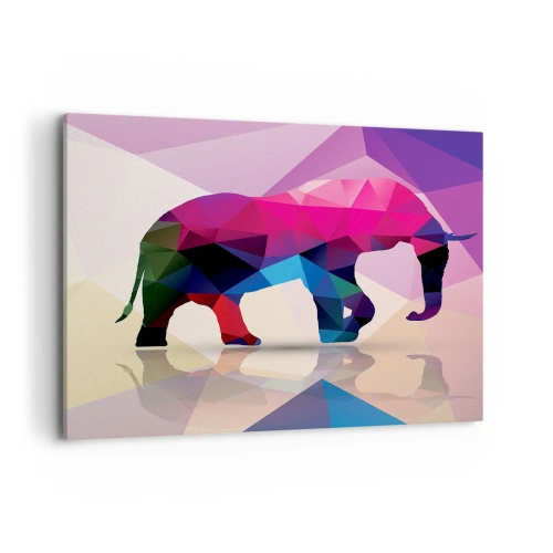 Obraz na plátně - Křišťálový dinosaurus - 100x70 cm
