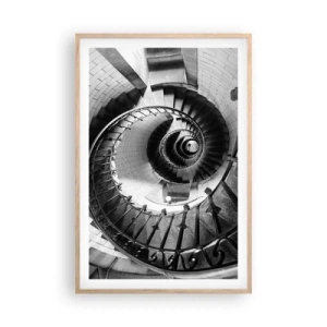 Plakát v rámu světlý dub - Jen výš a výš - 61x91 cm