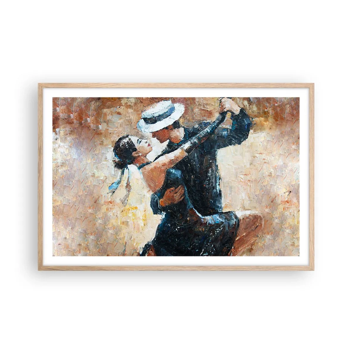 Plakát v rámu světlý dub - A la Rudolf Valentino - 91x61 cm