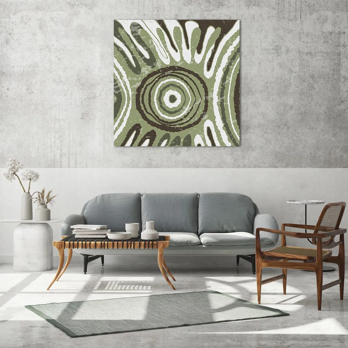 Obraz na skle - Exploze emocí - 70x70 cm