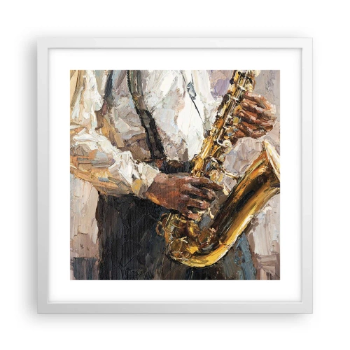 Plakát v bílém rámu - Čas na sólovou hru - 40x40 cm