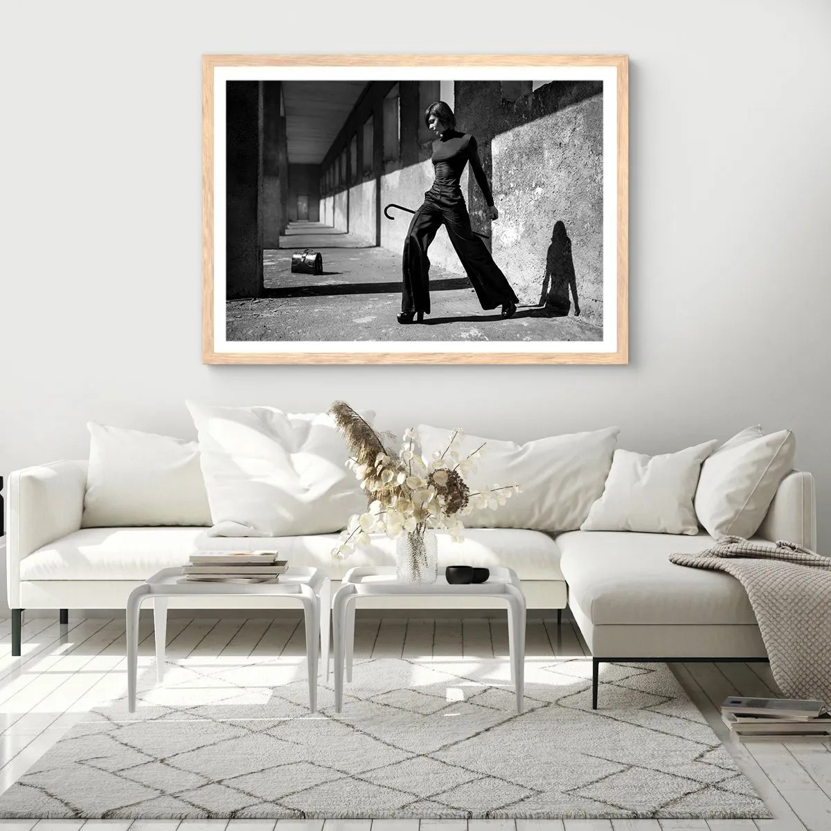 Plakát v rámu světlý dub - Městská elegance - 70x50 cm