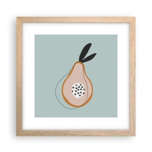 Plakát v rámu světlý dub - Pronikání do podstaty věcí - 30x30 cm