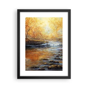 Plakát v černém rámu - Zlatý potok - 30x40 cm