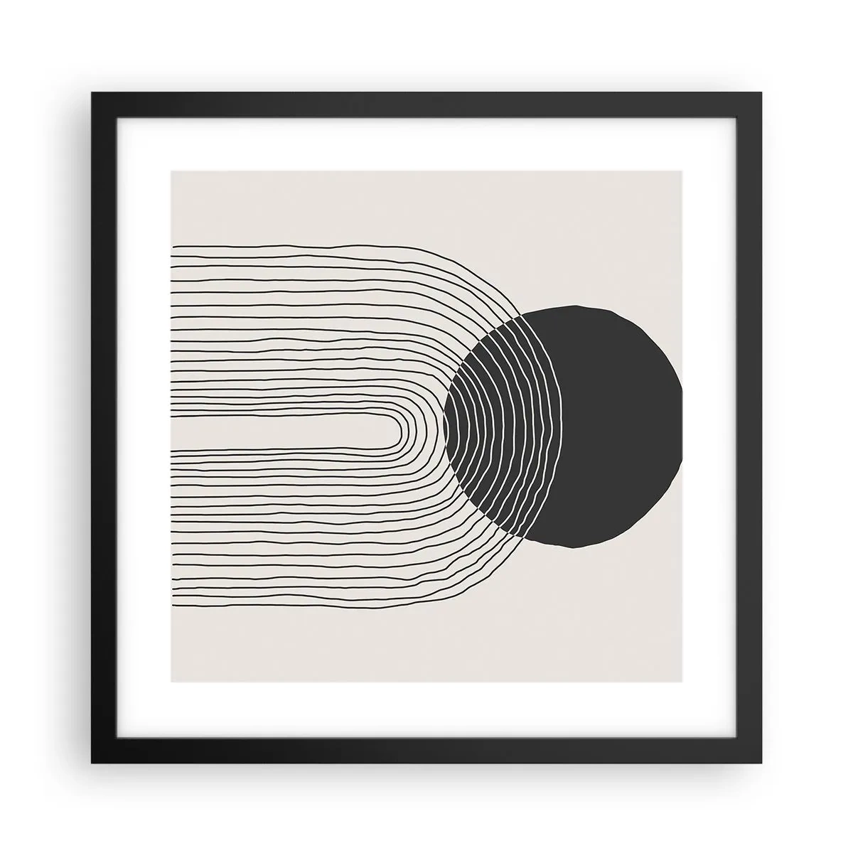 Plakát v černém rámu - Chvění a jistota - 40x40 cm