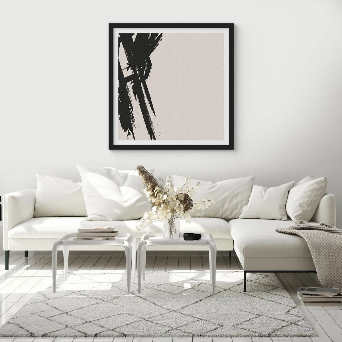 Plakát v černém rámu - Nezastavitelná hybnost - 60x60 cm