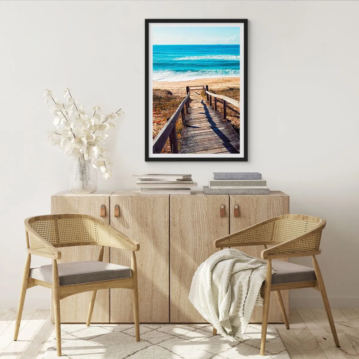 Plakát v černém rámu - Běž! - 30x40 cm