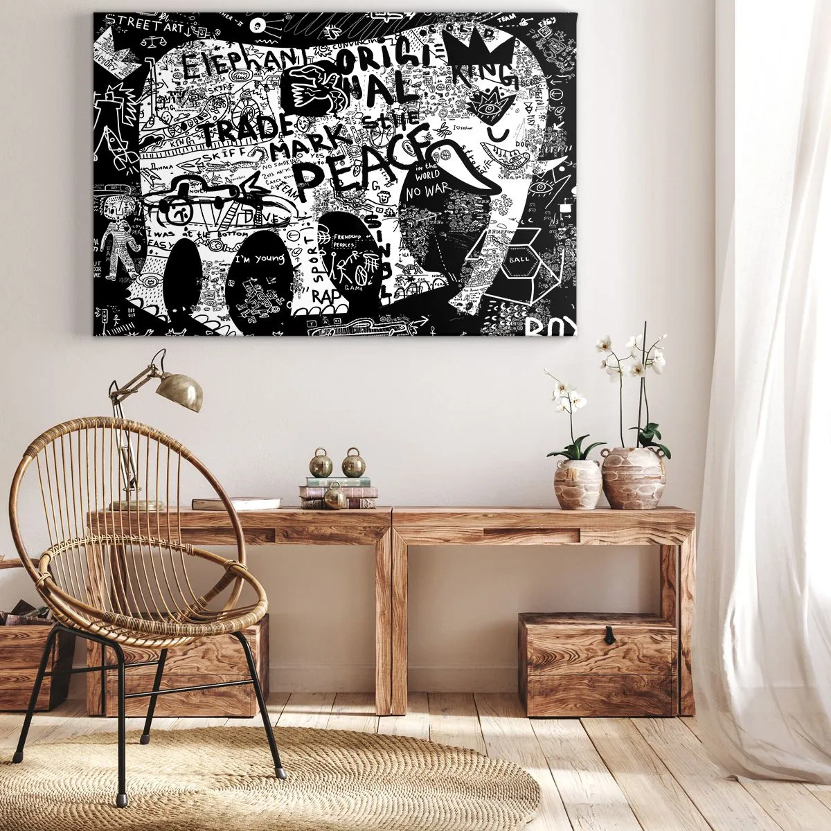 Obraz na plátně - Bohatý svět ulice - 100x70 cm
