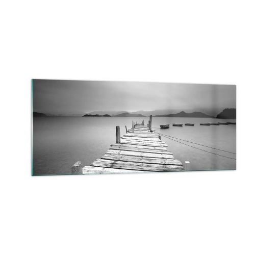 Obraz na skle - Za horami, za moři - 100x40 cm