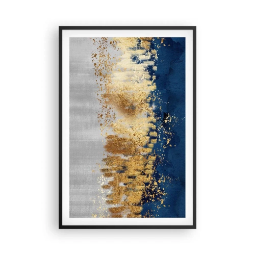Plakát v černém rámu - Moderní kompozice s jiskrou - 61x91 cm