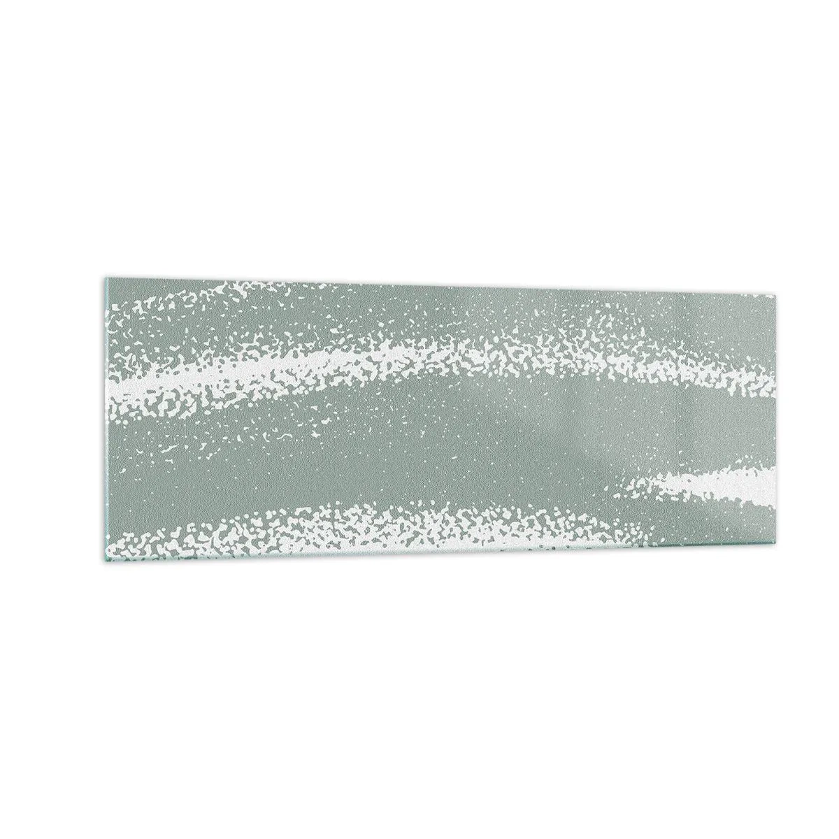 Obraz na skle - Abstrakce v zimním stylu - 140x50 cm