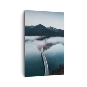 Obraz na plátně - U vody hladké jako zrcadlo - 80x120 cm