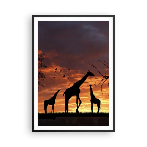 Plakát v černém rámu - Malá večeře v kruhu nejbližších - 70x100 cm