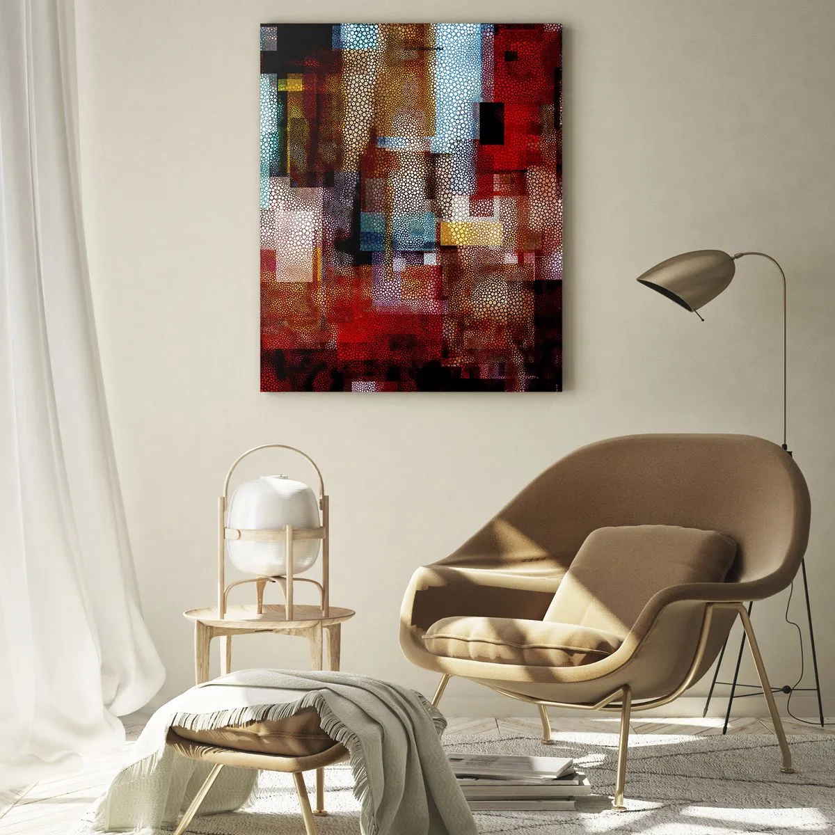 Obraz na skle - Chaos a zmatek - 50x70 cm
