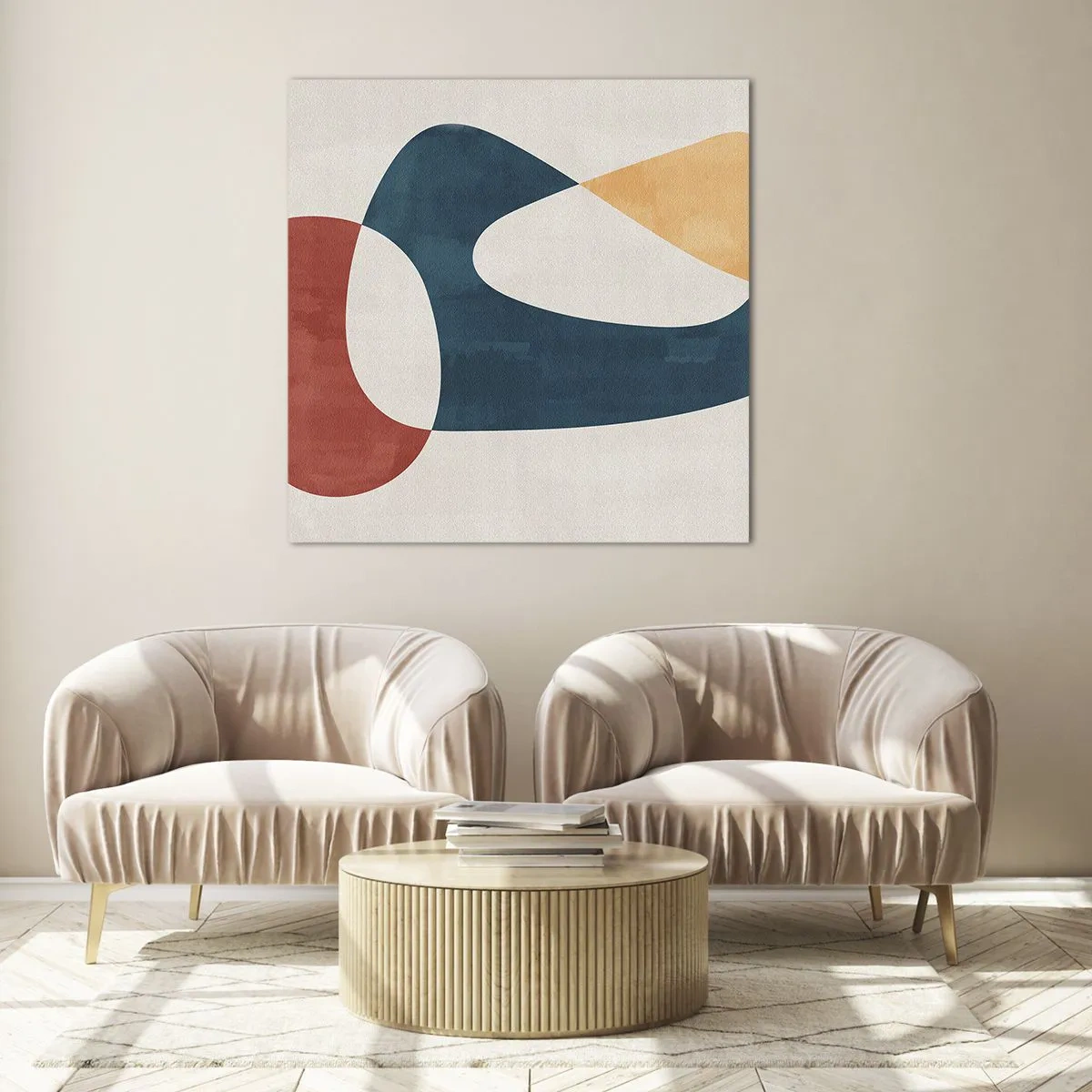 Obraz na skle - Vlivy a metamorfózy - 70x70 cm