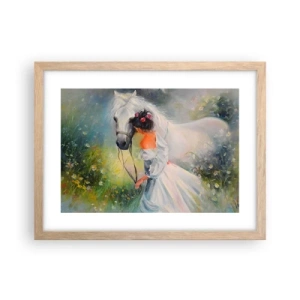 Plakát v rámu světlý dub - Jako z krásného snu - 40x30 cm