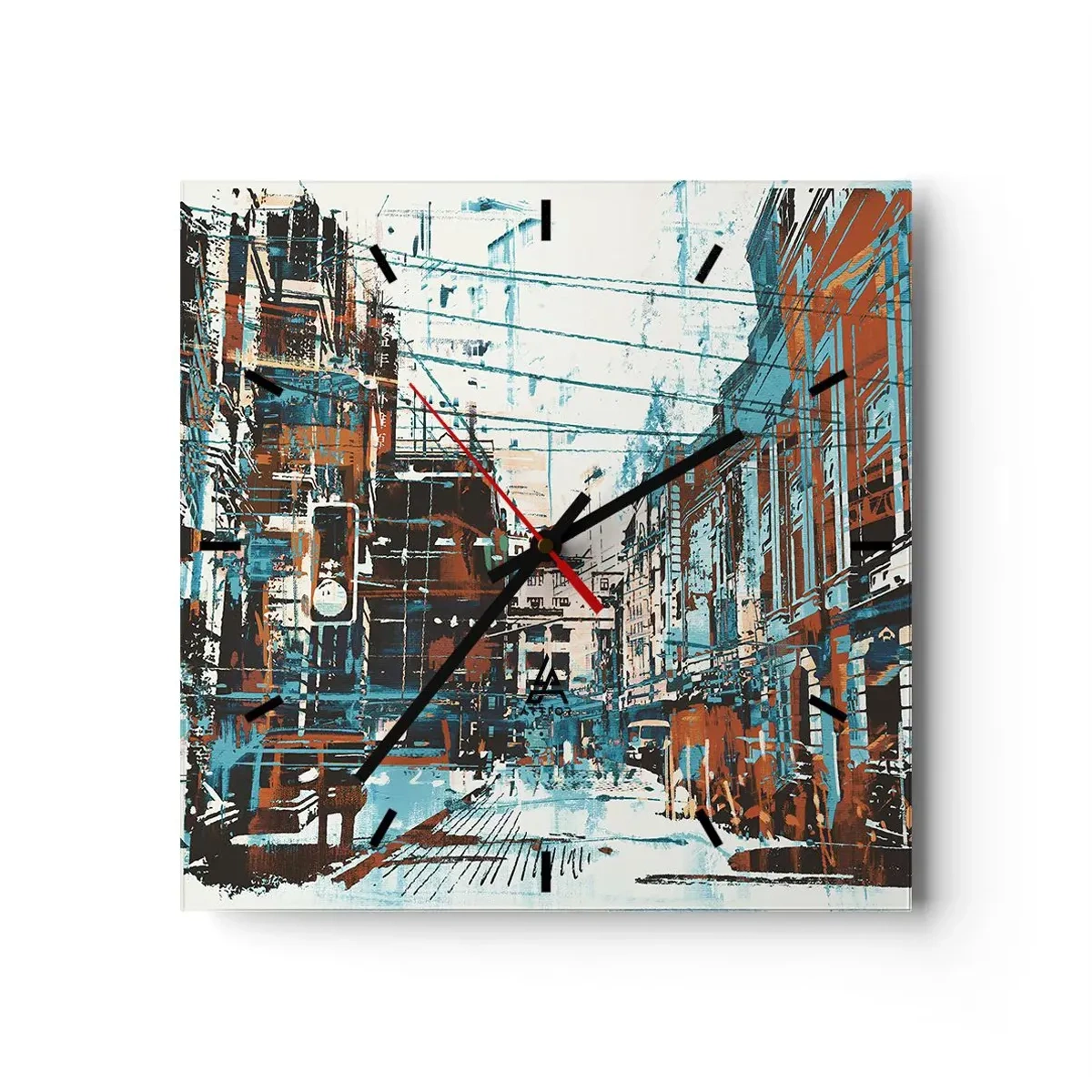Nástěnné hodiny - Zdolaná městská stezka - 30x30 cm
