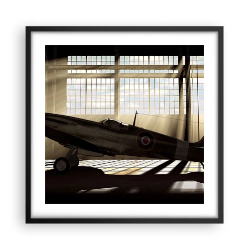 Plakát v černém rámu - Odpočinek bojovníka - 50x50 cm