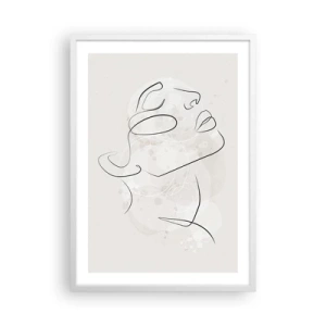 Plakát v bílém rámu - Náčrt snu - 50x70 cm