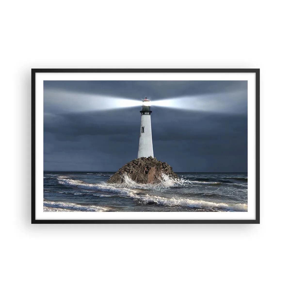 Plakát v černém rámu - Zde…zde…tady! - 91x61 cm