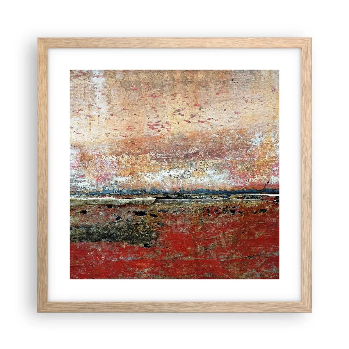 Plakát v rámu světlý dub - Možná je to moře - 40x40 cm
