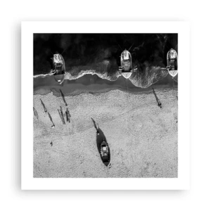 Plakát - Ještě na břehu… - 50x50 cm
