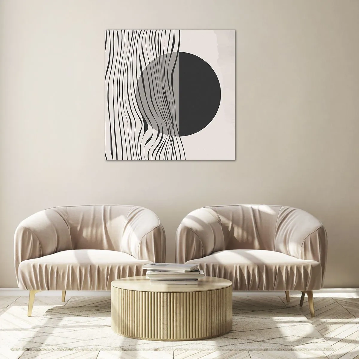 Obraz na skle - Poloviční kompozice - 40x40 cm