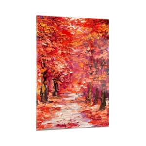 Obraz na skle - Podzimní imprese - 50x70 cm