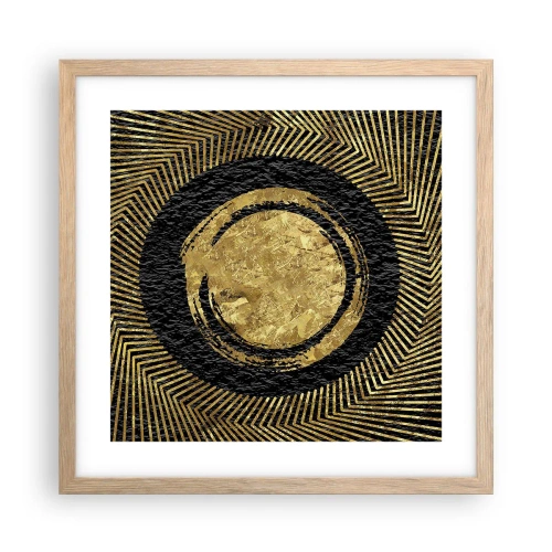 Plakát v rámu světlý dub - Glamour kompozice - 40x40 cm