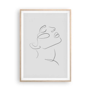 Plakát v rámu světlý dub - Meandry snu - 70x100 cm