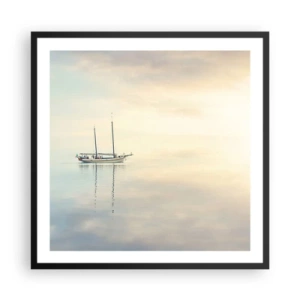 Plakát v černém rámu - V moři ticha - 60x60 cm