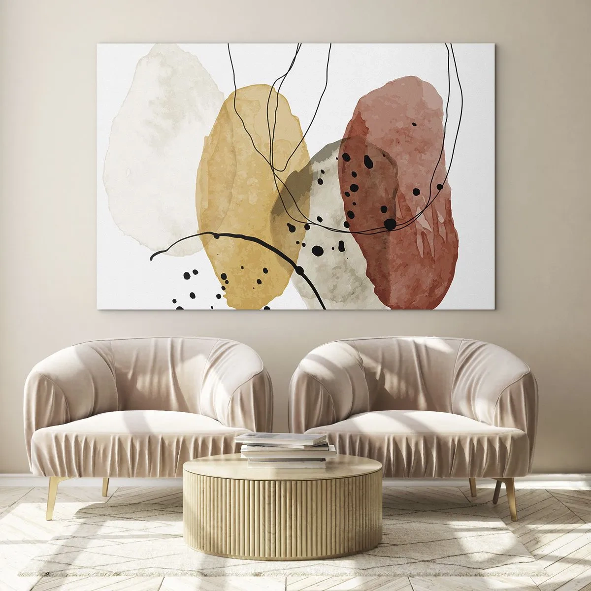 Obraz na skle - Jako lehký, průzračný vzduch - 100x70 cm