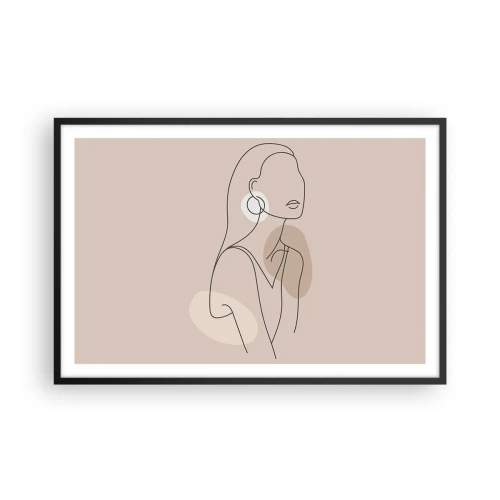 Plakát v černém rámu - Dívčí ikona - 91x61 cm