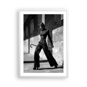 Plakát v bílém rámu - Městská elegance - 50x70 cm