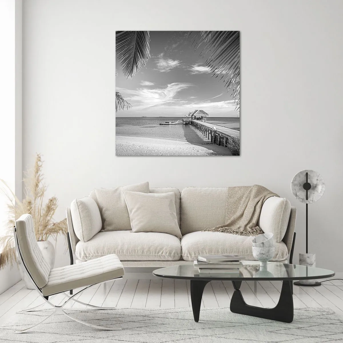 Obraz na skle - Vzpomínka nebo sen? - 70x70 cm