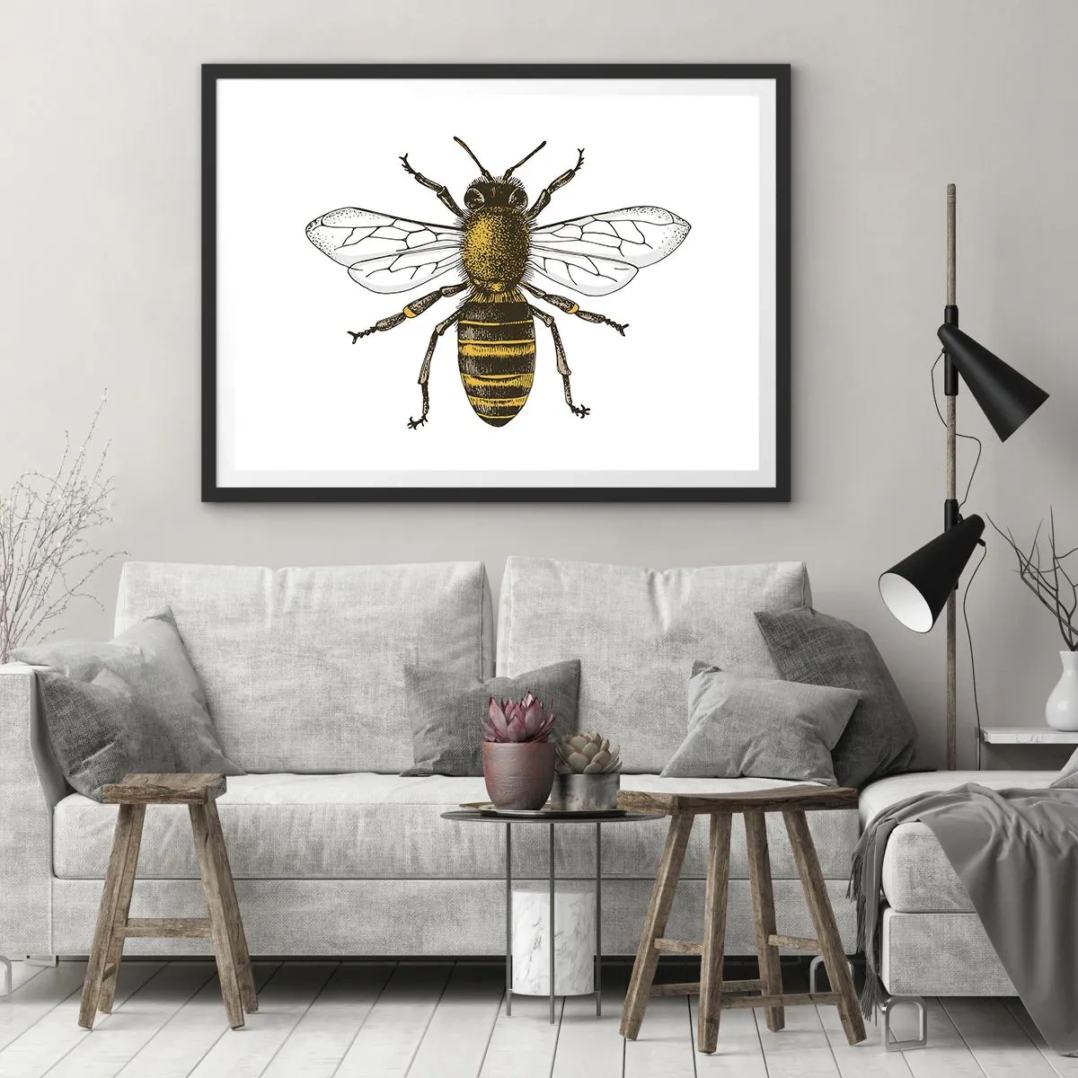 Plakát v černém rámu - Krásná a dobrá - 100x70 cm