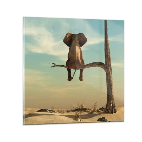 Obraz na skle - Nový úhel pohledu - 70x70 cm