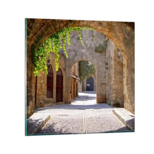 Obraz na skle - Brzy se objeví družina - 70x70 cm