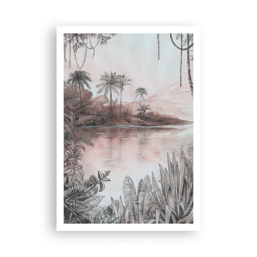 Plakát - Deník cestovatele z 19. století - 70x100 cm