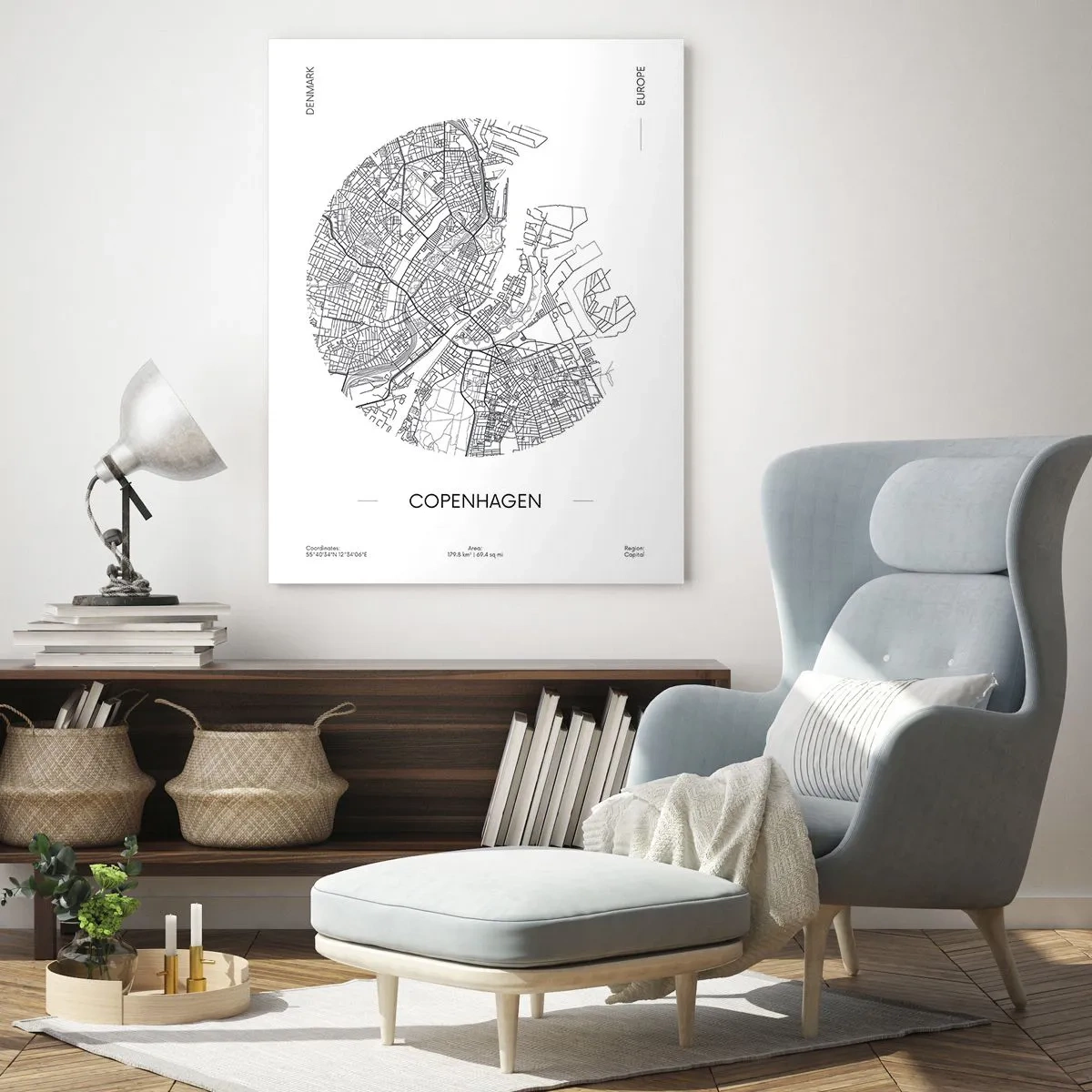 Obraz na skle - Anatomie Kodaně - 50x70 cm