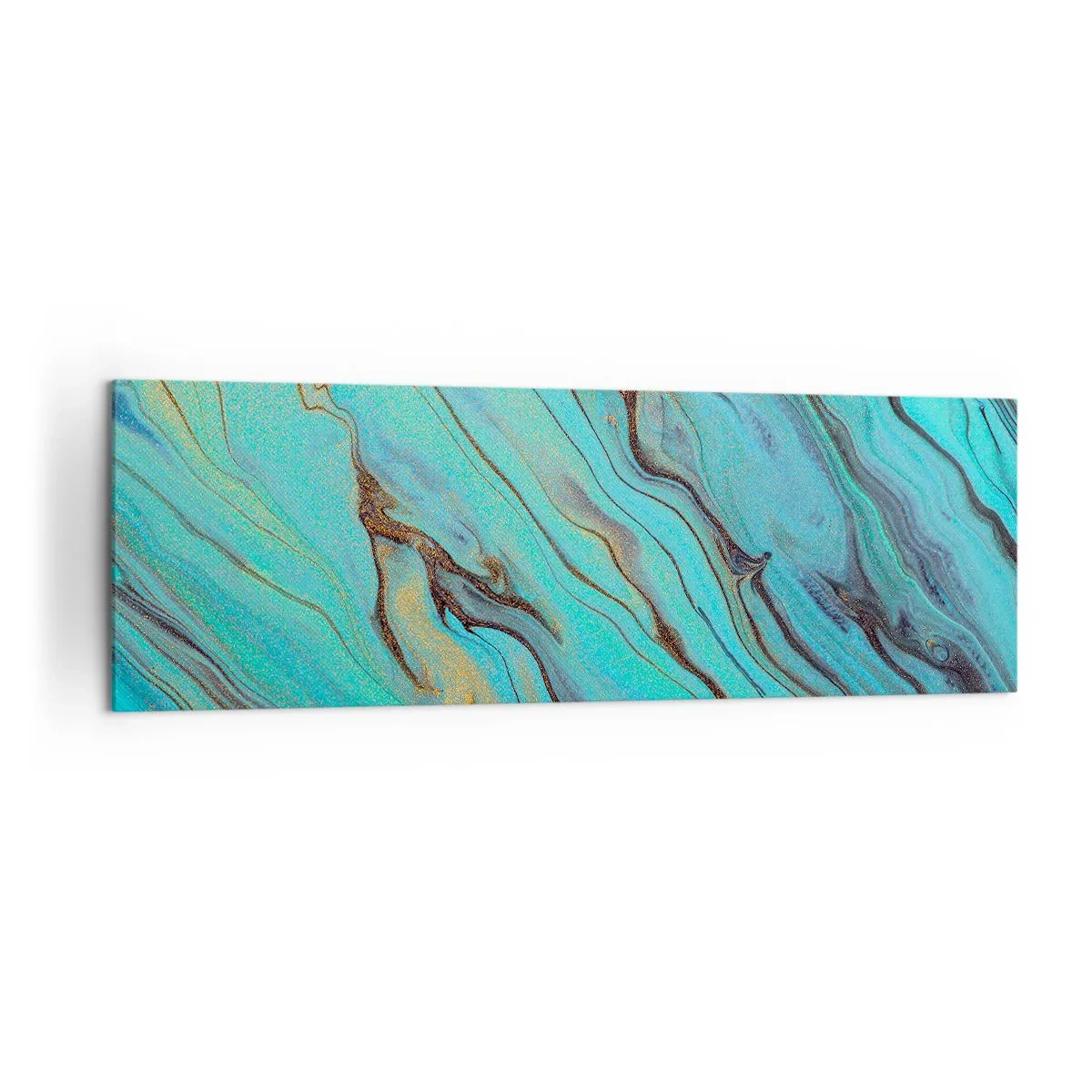 Obraz na plátně - Tyrkysový příliv - 160x50 cm