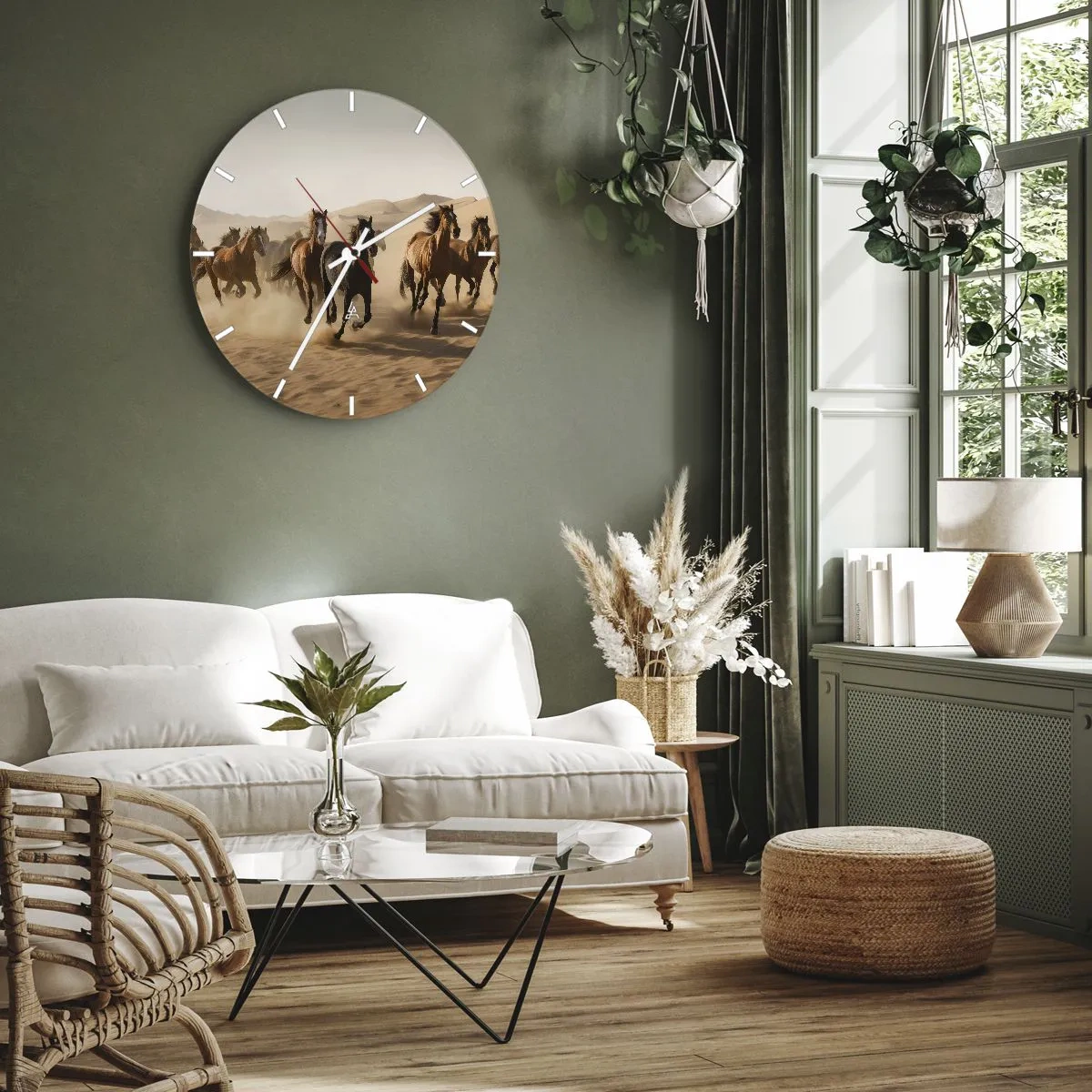 Nástěnné hodiny - Volné jako vítr - 30x30 cm