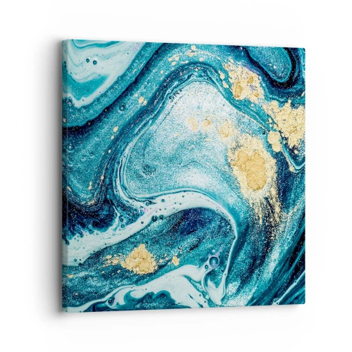 Obraz na plátně - Modrý vír - 30x30 cm