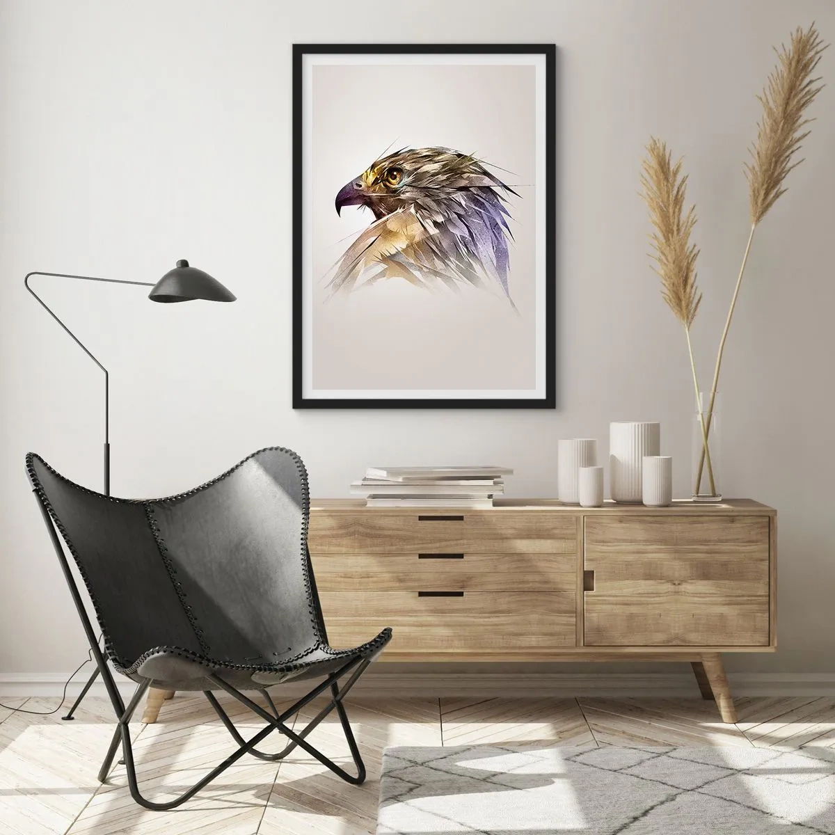 Plakát v černém rámu - Portrét bojovníka - 30x40 cm