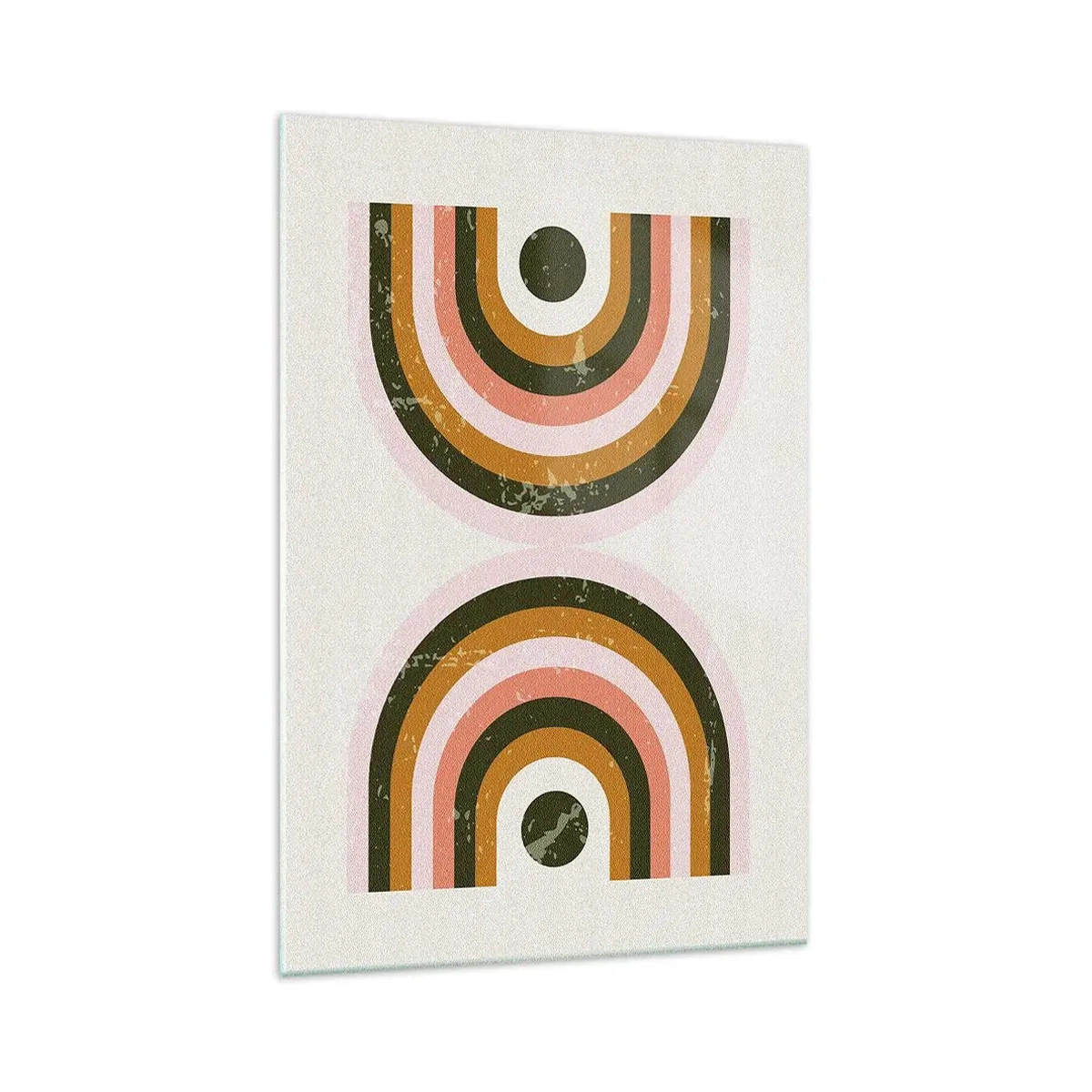 Obraz na skle - Dvojitá abstrakce - 70x100 cm