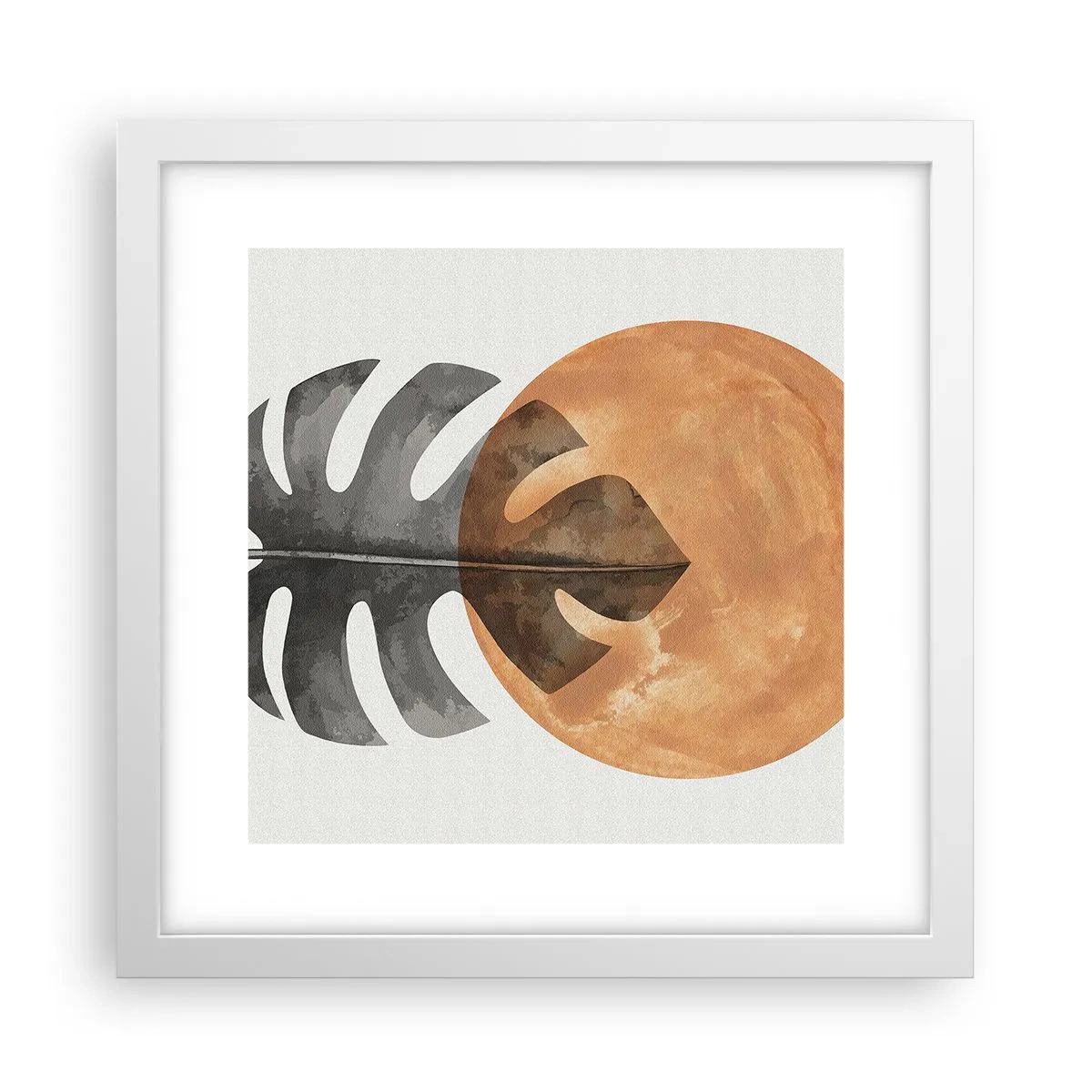 Plakát v bílém rámu - Vždy slunce - 30x30 cm
