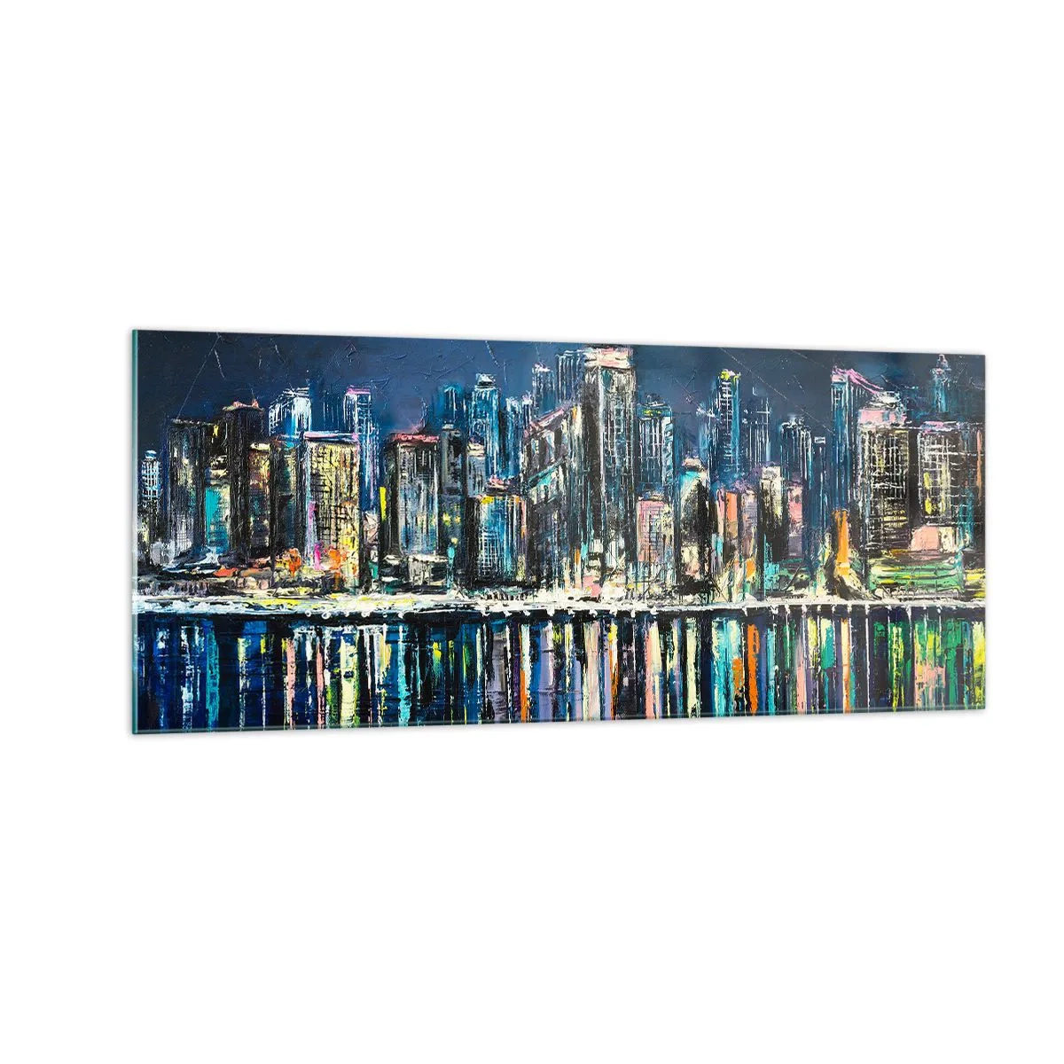 Obraz na skle - Kaskáda světel - 100x40 cm