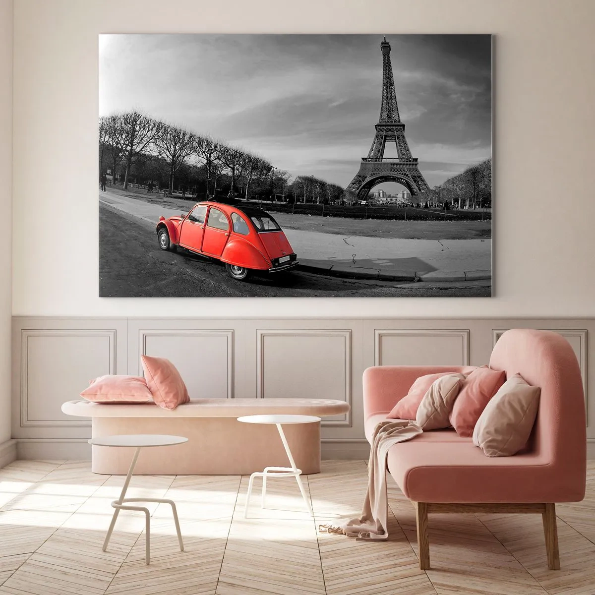 Obraz na skle - Více pařížské než samotná Paříž - 100x70 cm