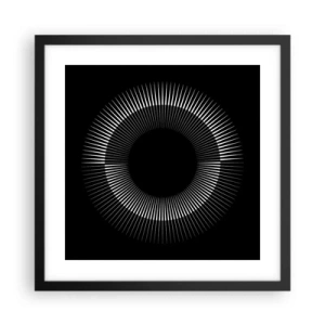 Plakát v černém rámu - Černé slunce - 40x40 cm