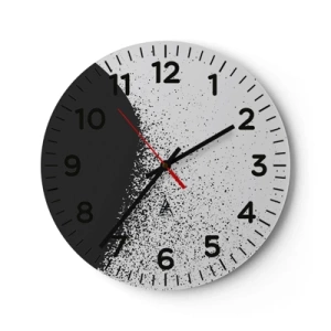 Nástěnné hodiny - Pohyb částic - 40x40 cm